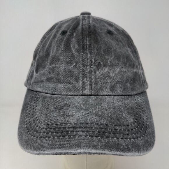 Unbranded Men's Slideback Hat Gray Adjustable Blank 100% Cotton - Picture 2 of 7